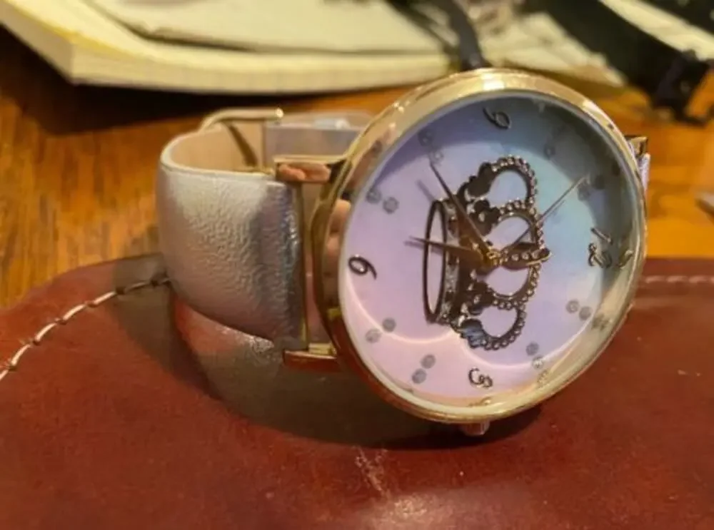 Women's 38mm Jessica Heart Watch, Silver Color Band and Multi Shaded Face